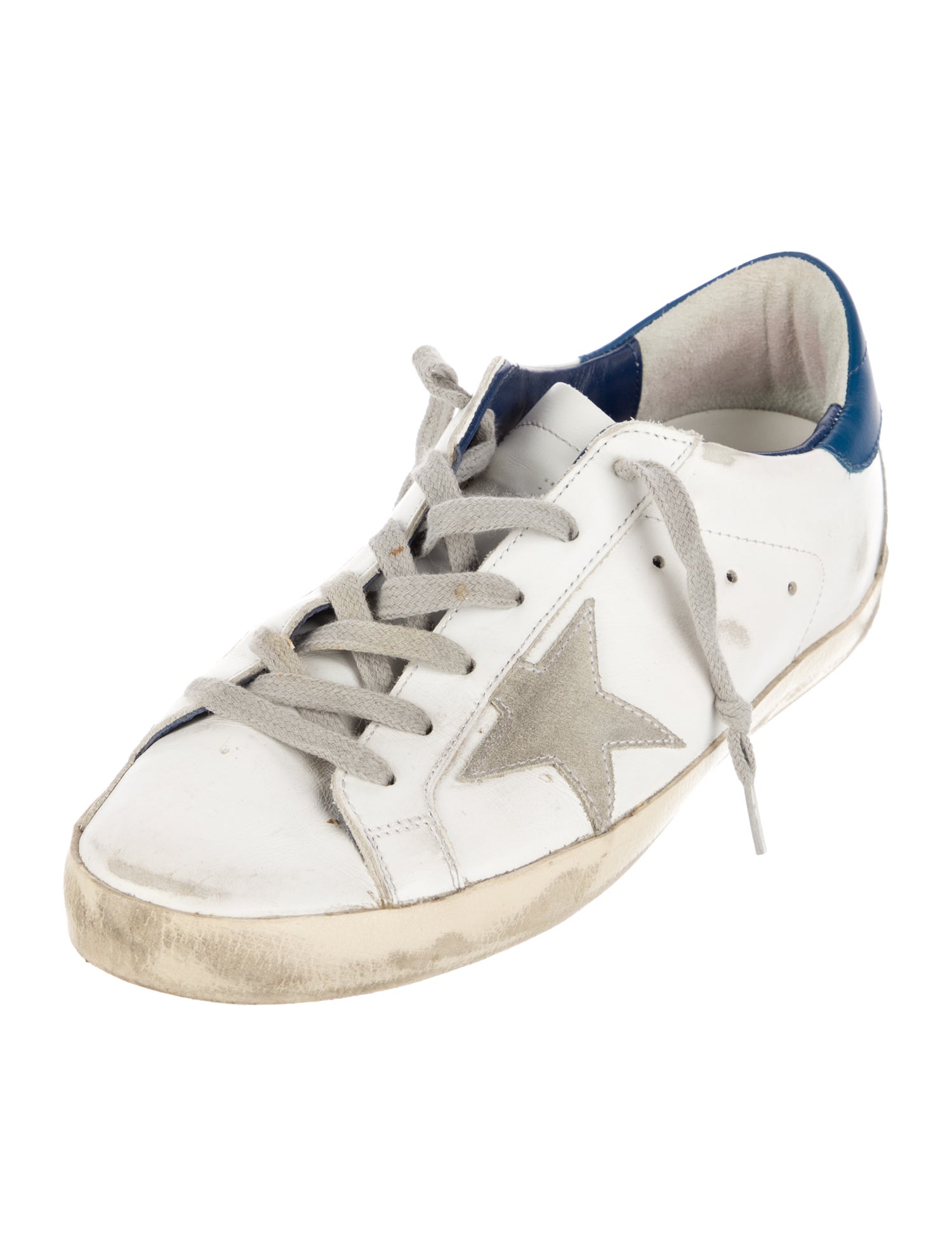 Golden Goose Leather Printed Sneakers